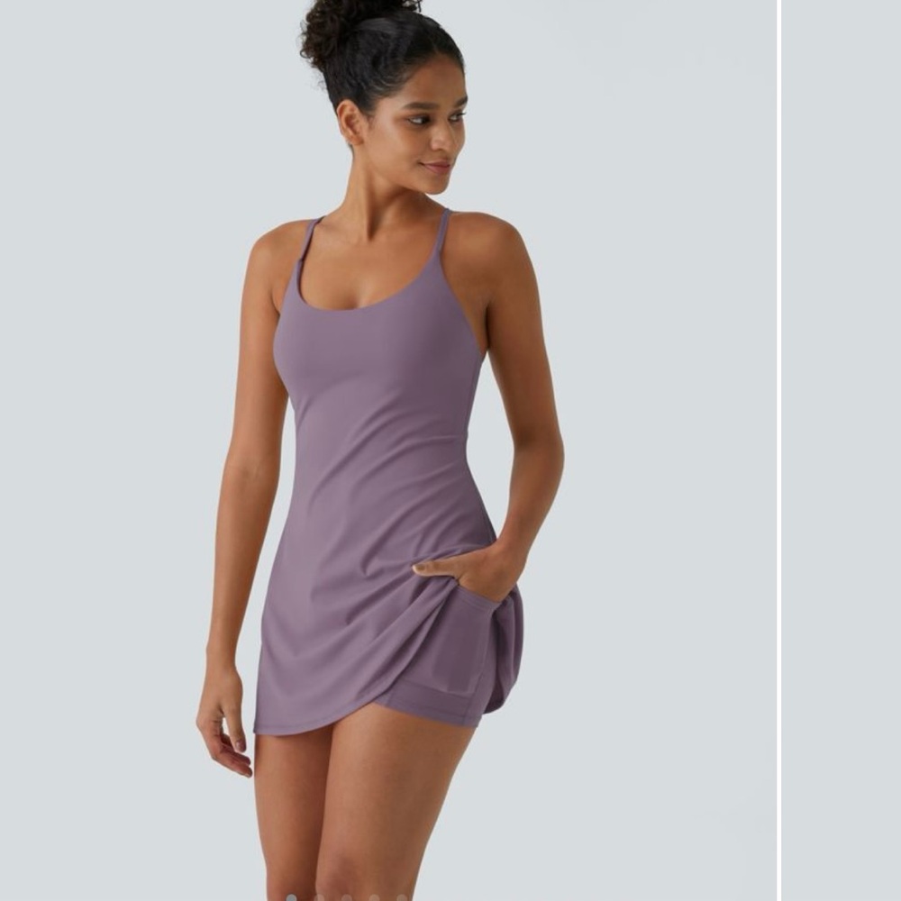 Purple Sleeveless Dress HALARA
